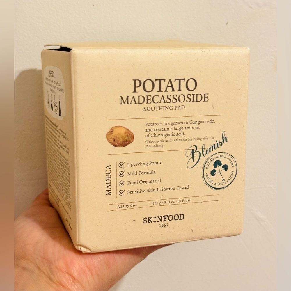 Skinfood Potato Madecassoside Soothing Toner Pads -Korean Skincare , Niacinamide